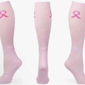 NWT Pink Soccer Knee High Athletic Socks- Shoe Size 1-4